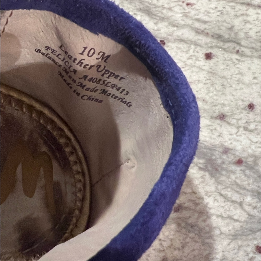 Sam Edelman Royal Blue Felicia Suede Ballet Flats - Picture 5 of 5